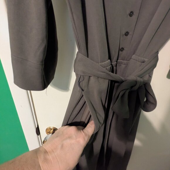 Lane Bryant olive dress with pockets - Picture 7 of 8